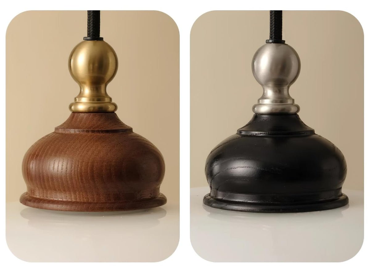 Belvia lámpara colgante Vintage de vidrio con detalles florales