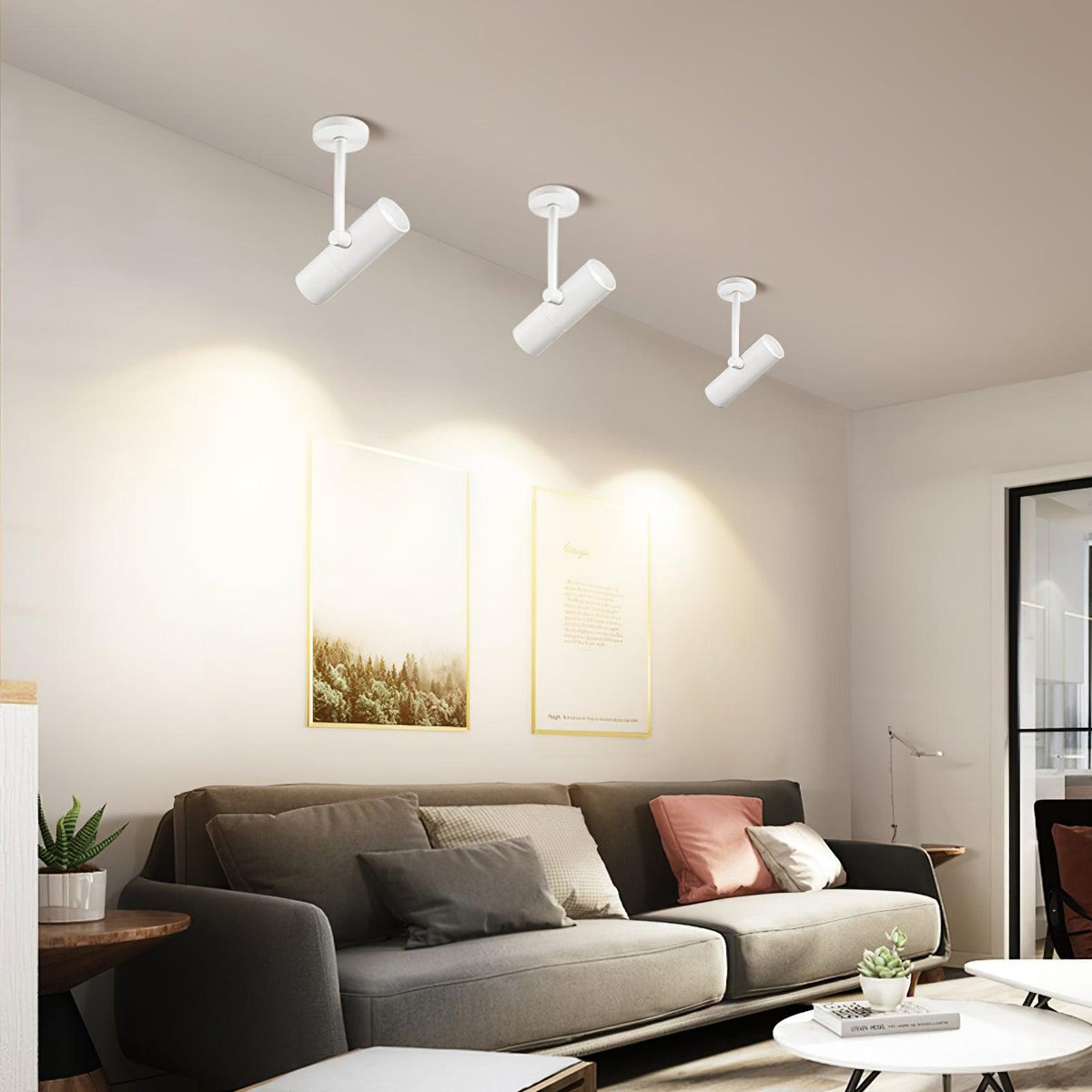Divi lámpara de techo cilindro foco industrial para loft estudio