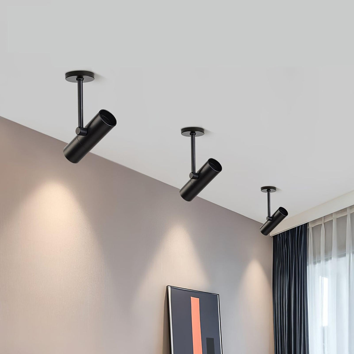Divi lámpara de techo cilindro foco industrial para loft estudio