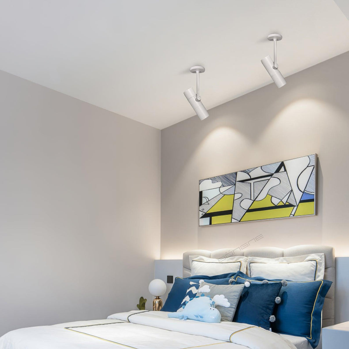 Divi lámpara de techo cilindro foco industrial para loft estudio