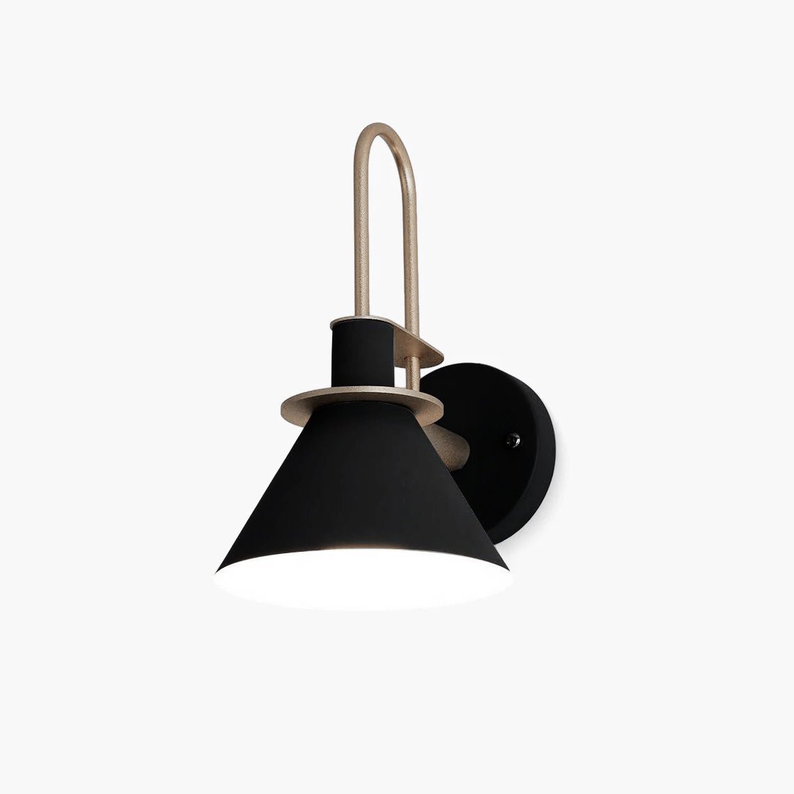 Solerine aplique de pared negro dorado minimalista