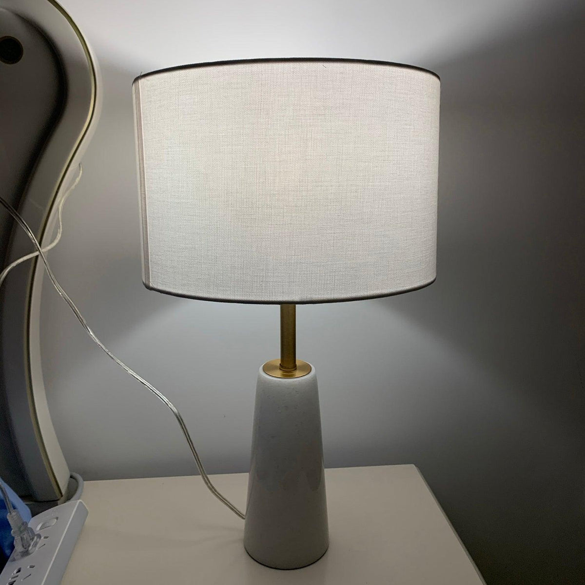 Ophaion lámpara de mesa en mármol estilo Wabi-Sabi para escritorio