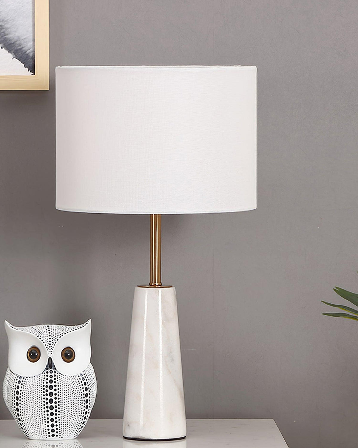 Ophaion lámpara de mesa en mármol estilo Wabi-Sabi para escritorio
