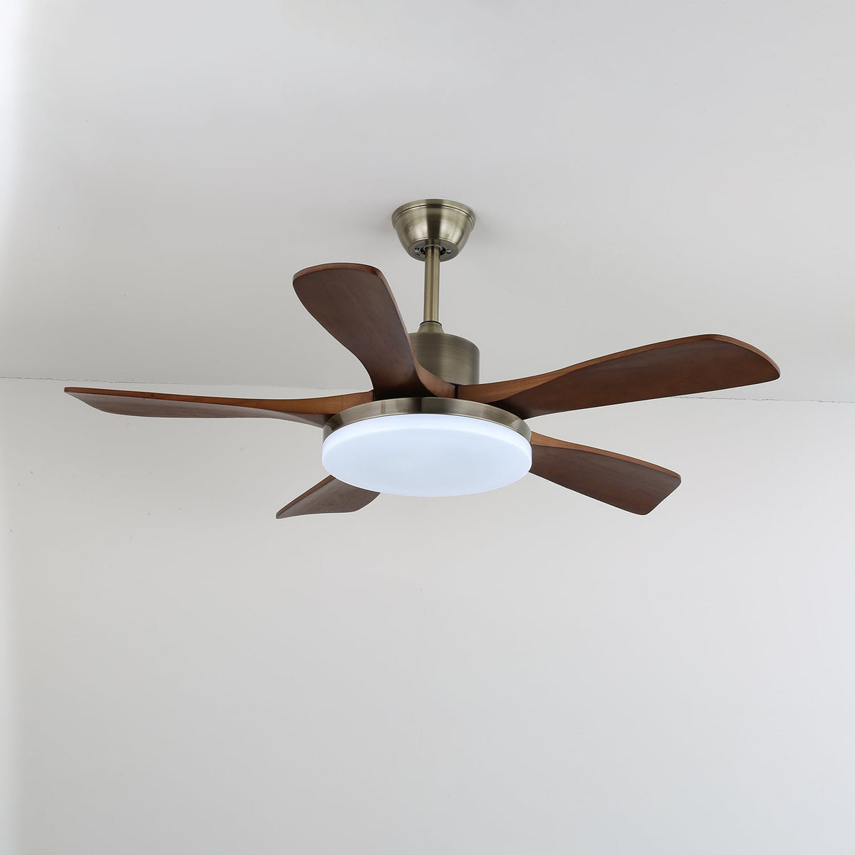 Elverena ventilador de techo con luz madera