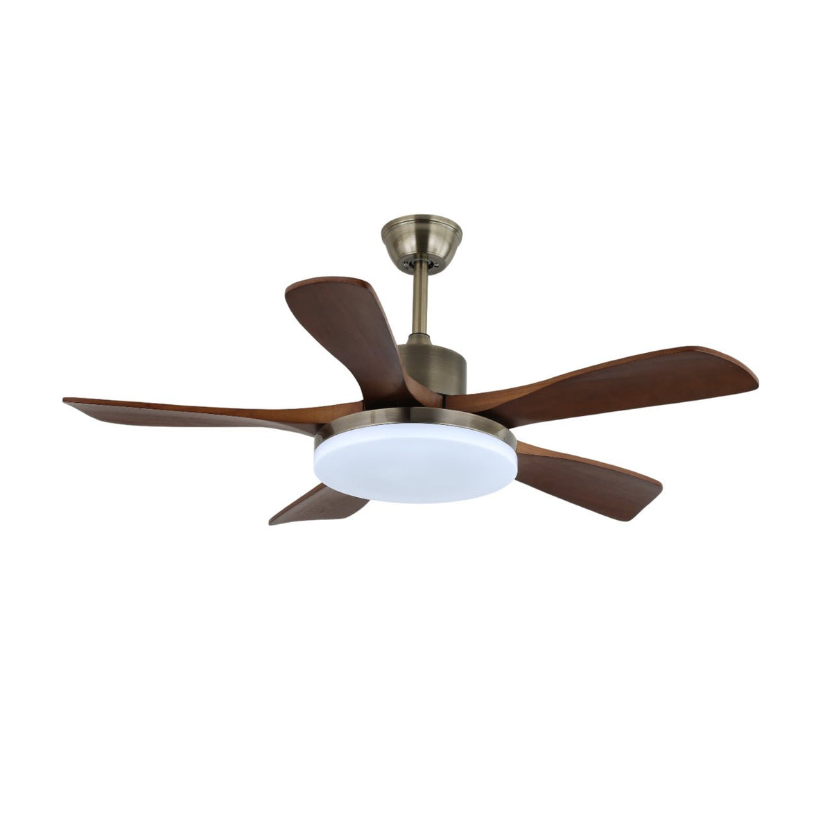 Elverena ventilador de techo con luz madera
