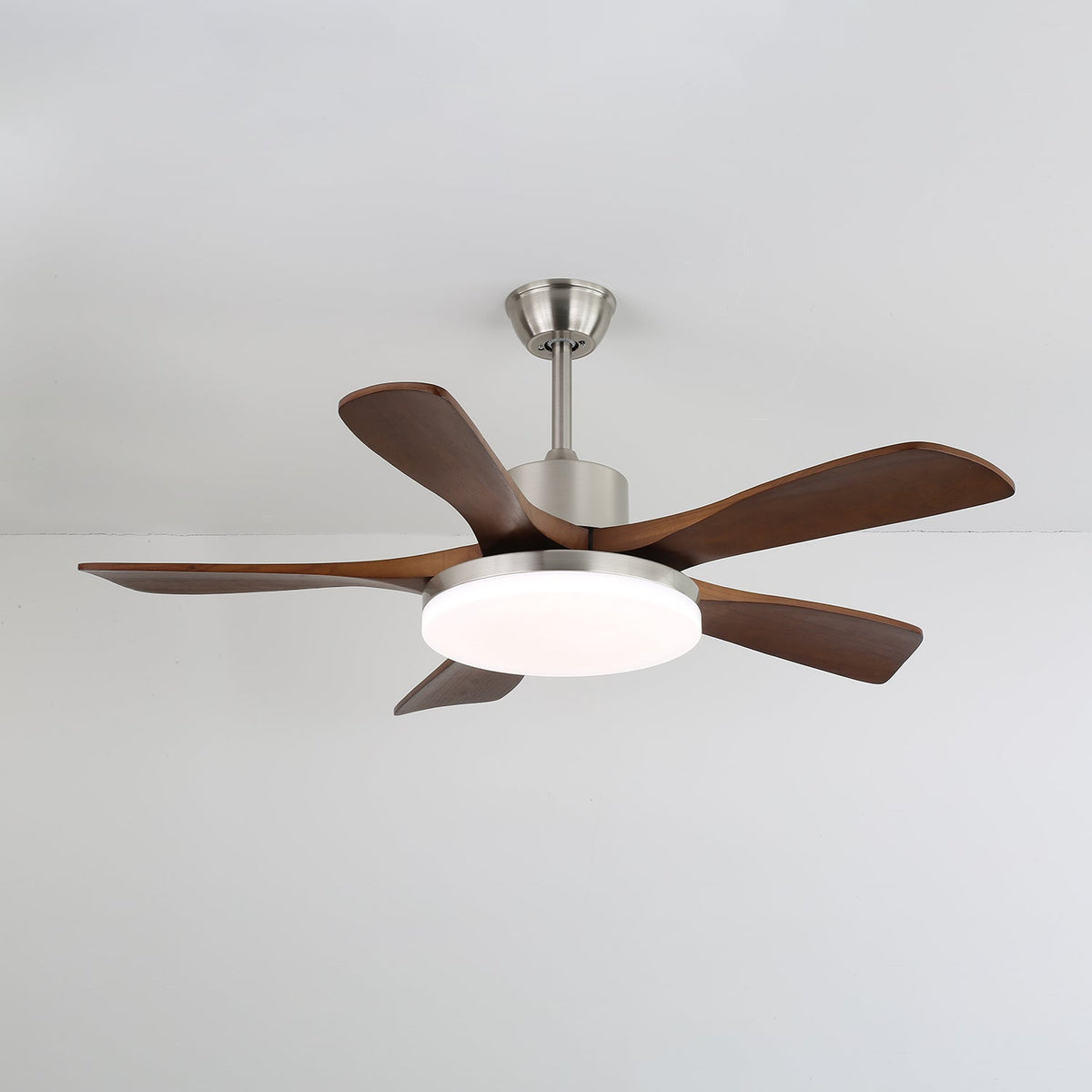 Elverena ventilador de techo con luz madera