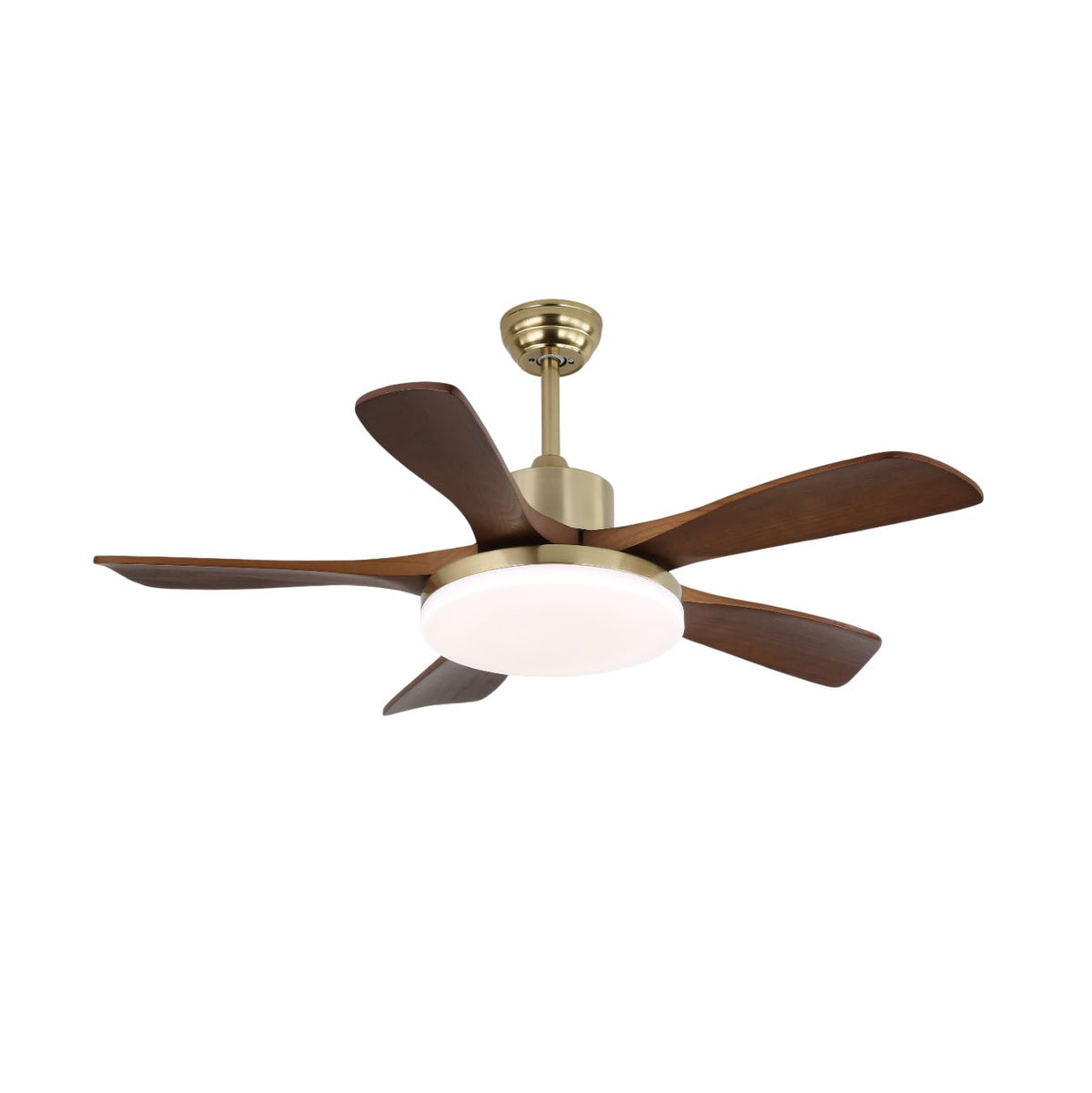 Elverena ventilador de techo con luz madera