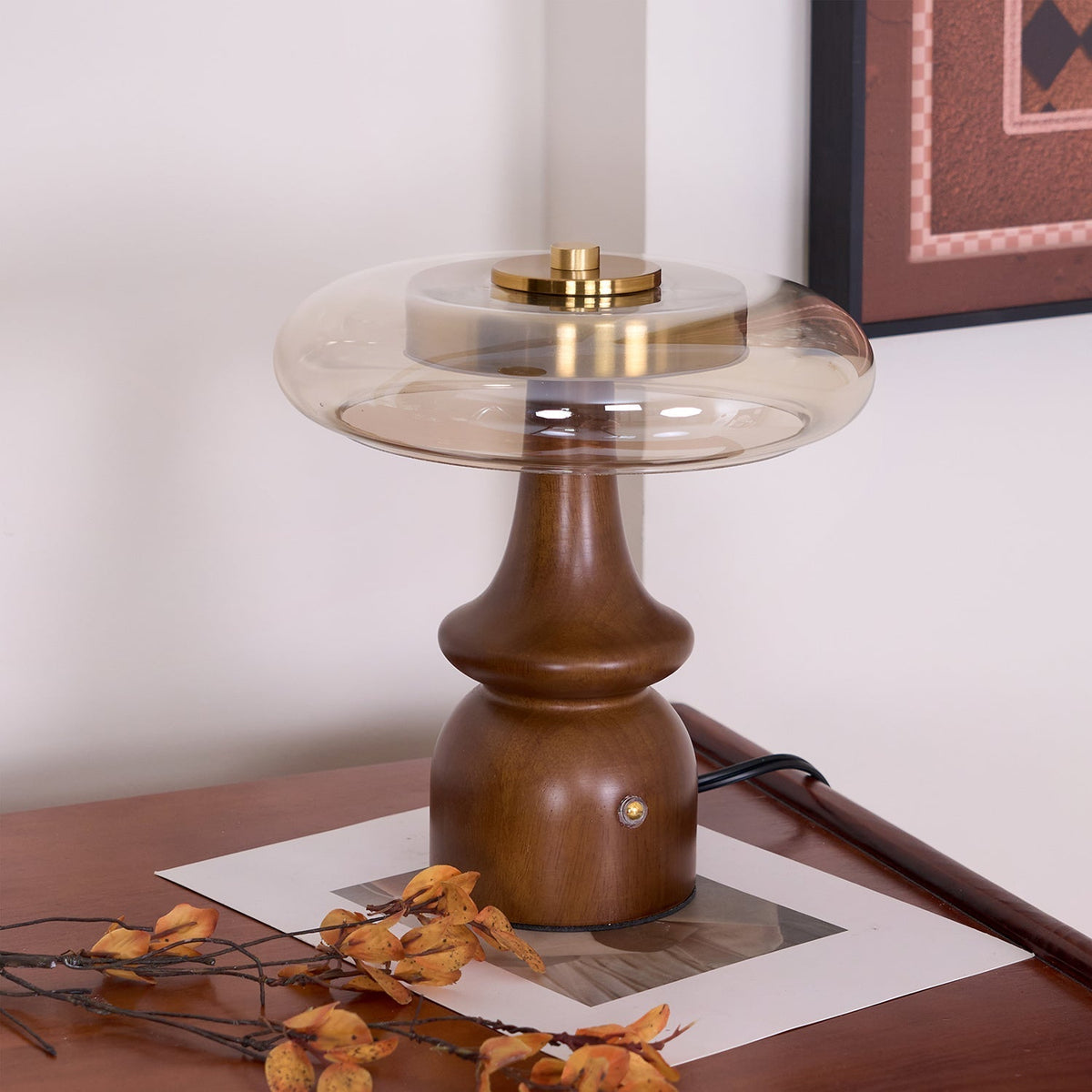 Moro lámpara de mesa de madera