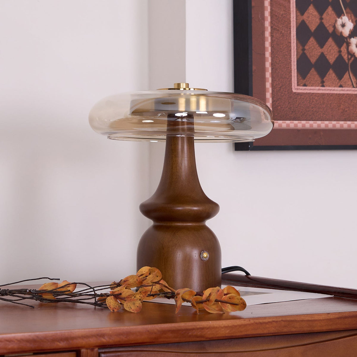 Moro lámpara de mesa de madera