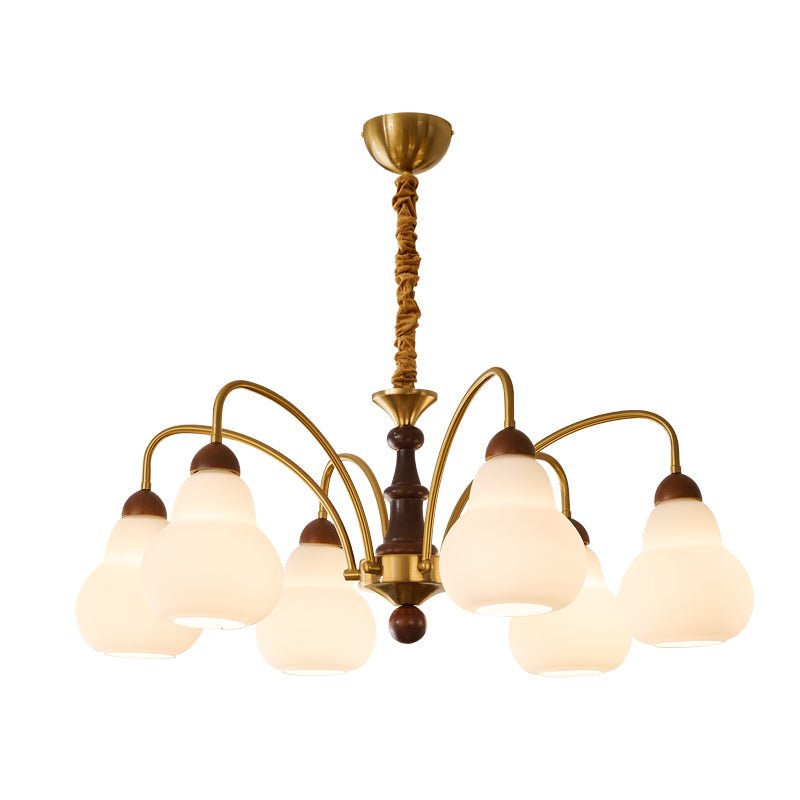 Novelle lámpara de araña Elegancia tradicional vintage de madera