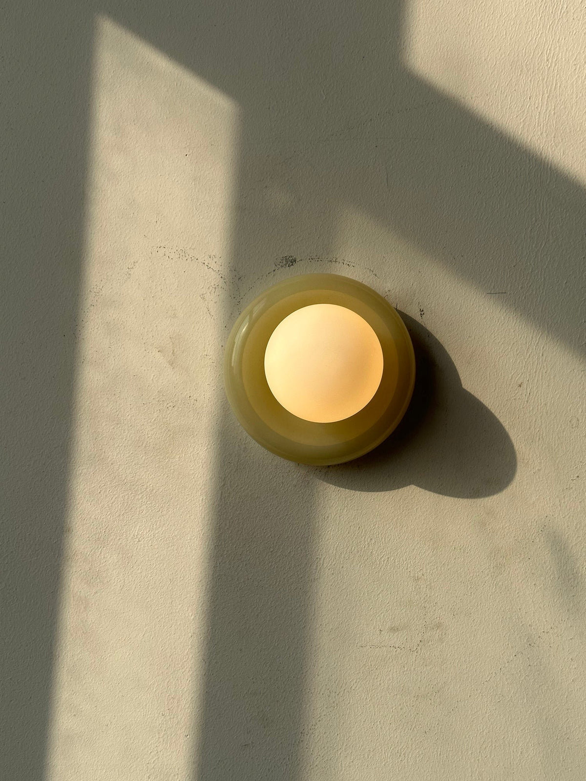 Cemaros aplique de pared jade vidrio