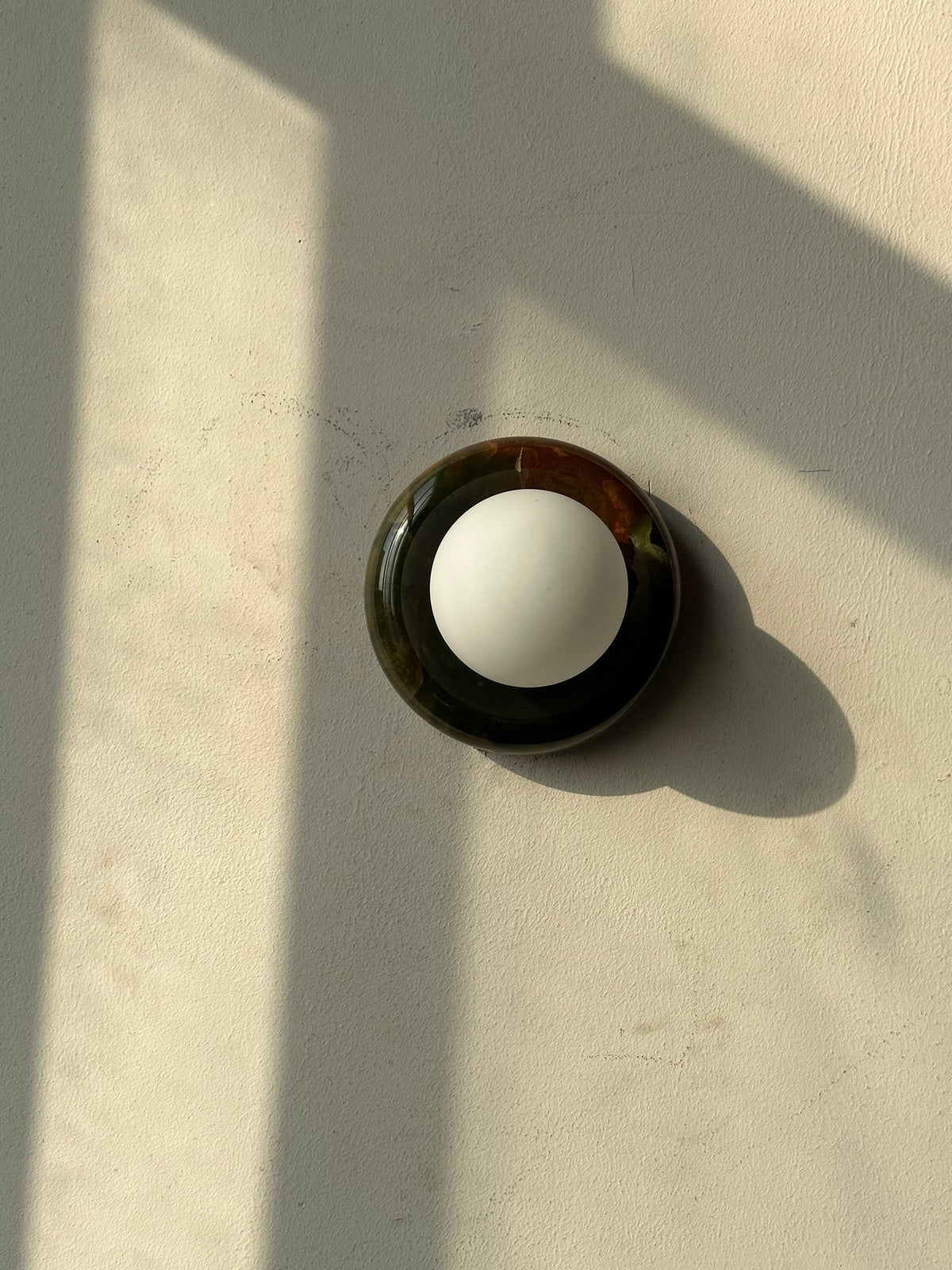 Cemaros aplique de pared jade vidrio