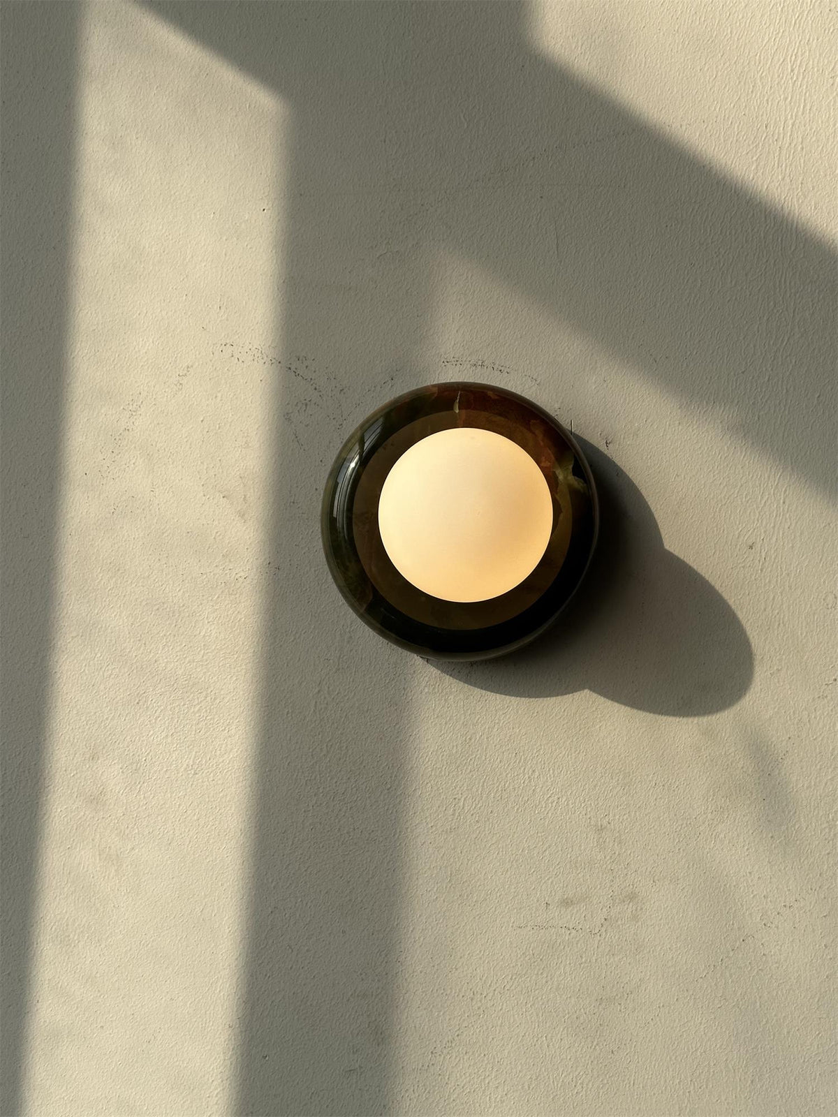 Cemaros aplique de pared jade vidrio
