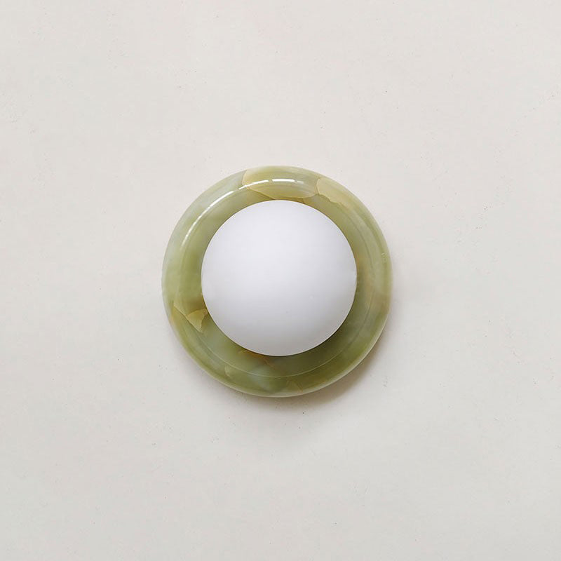 Cemaros aplique de pared jade vidrio