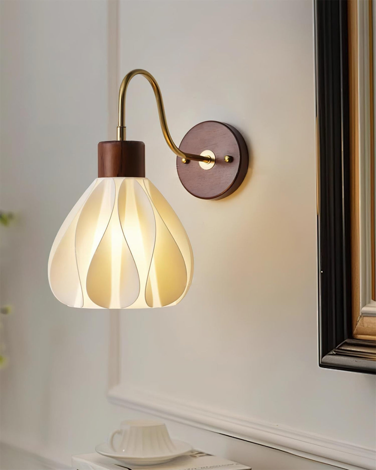 Pivona aplique de pared de vidrio