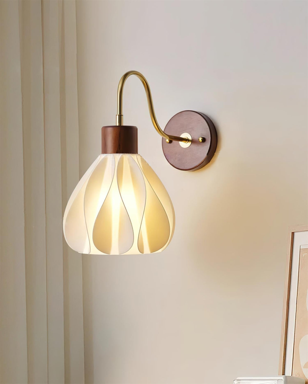 Pivona aplique de pared de vidrio