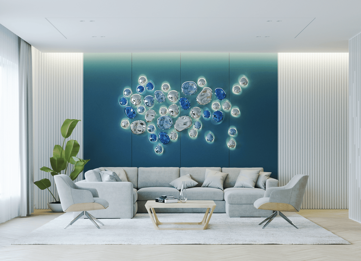 Nyzoris aplique de pared con vidrio