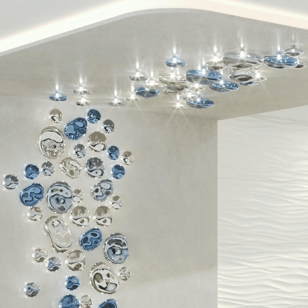 Nyzoris aplique de pared con vidrio
