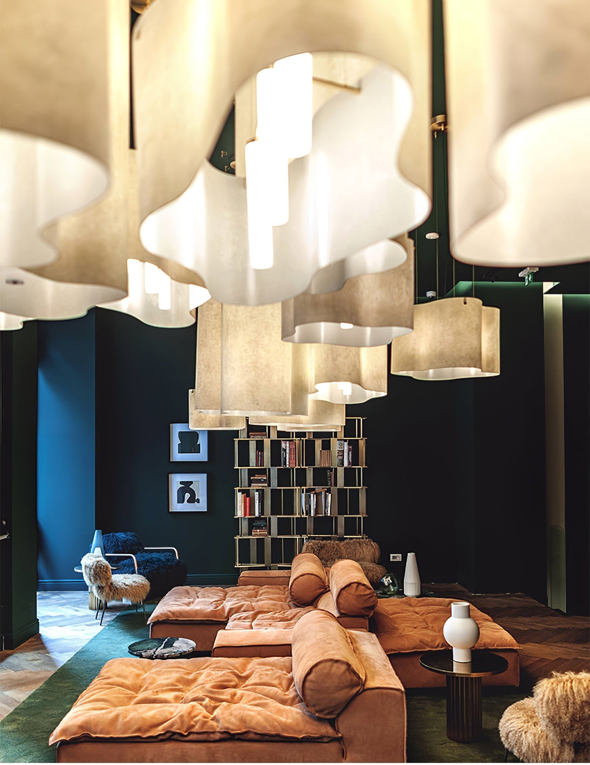 Evelan lámpara colgante Art nube Shape moderna