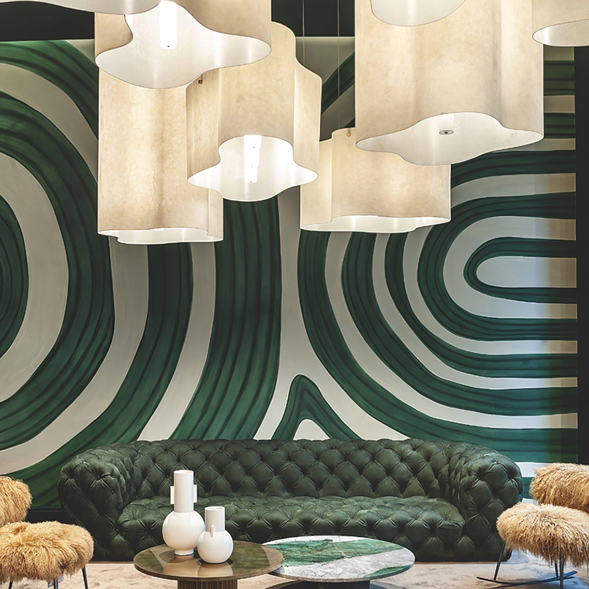 Evelan lámpara colgante Art nube Shape moderna