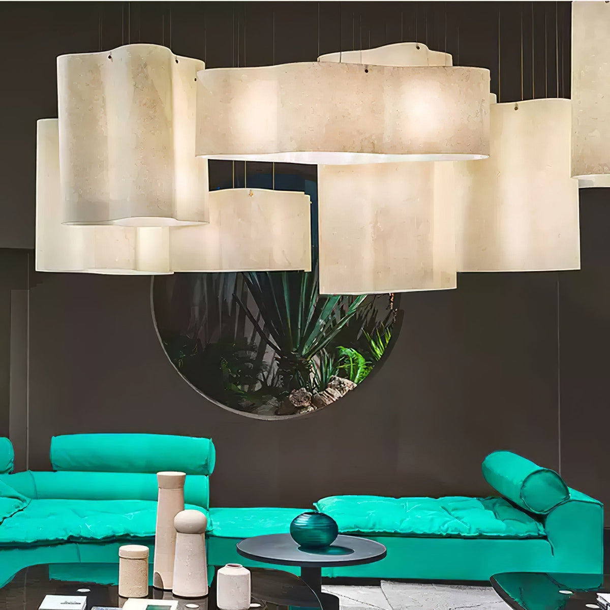 Evelan lámpara colgante Art nube Shape moderna