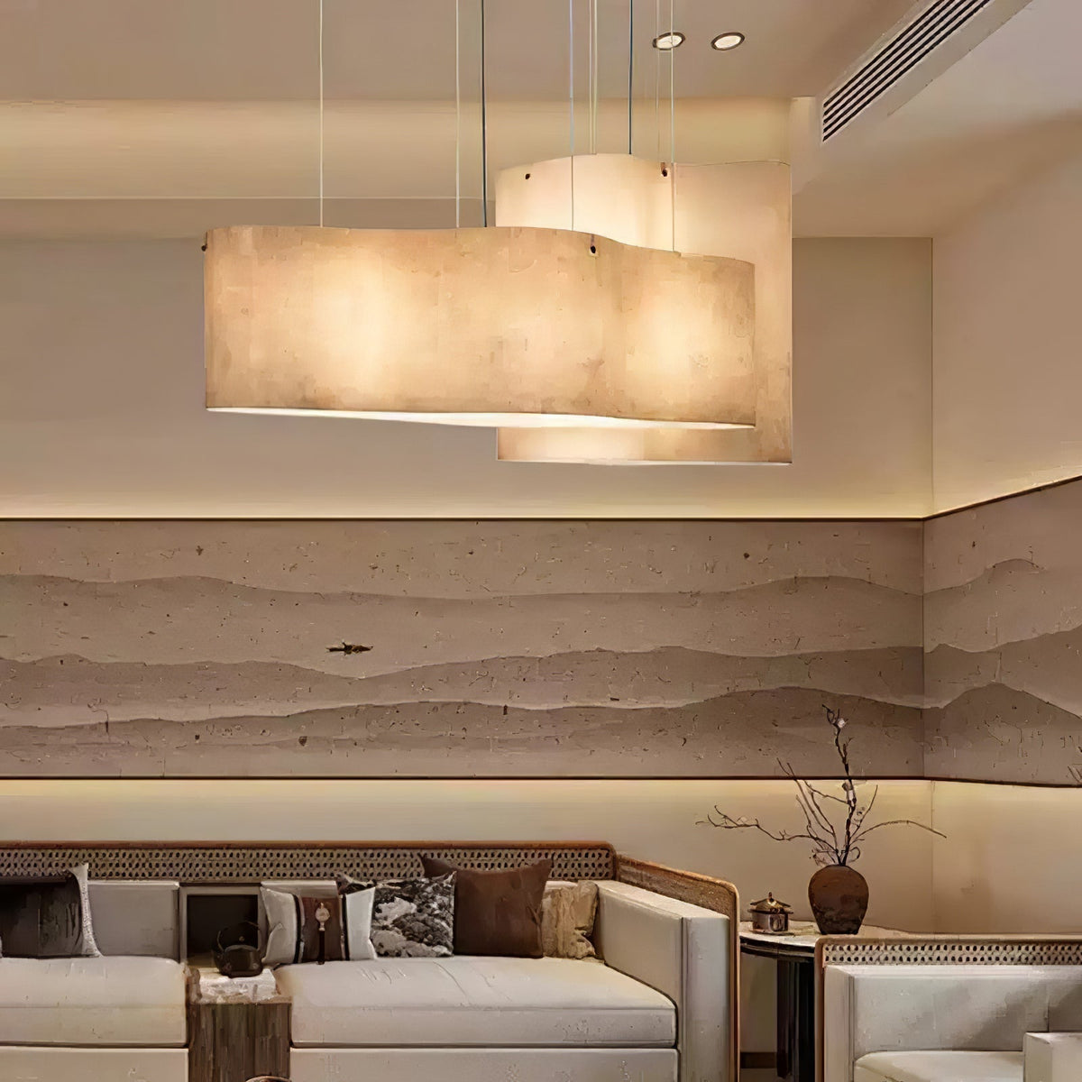 Evelan lámpara colgante Art nube Shape moderna