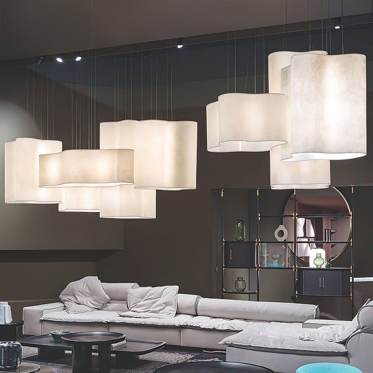 Evelan lámpara colgante Art nube Shape moderna