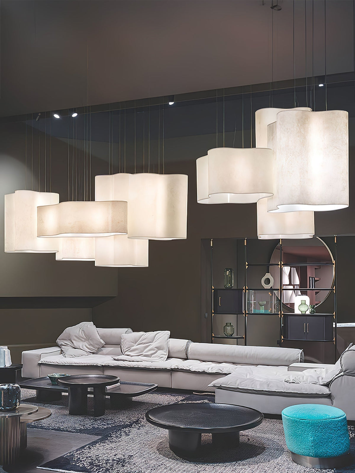 Evelan lámpara colgante Art nube Shape moderna