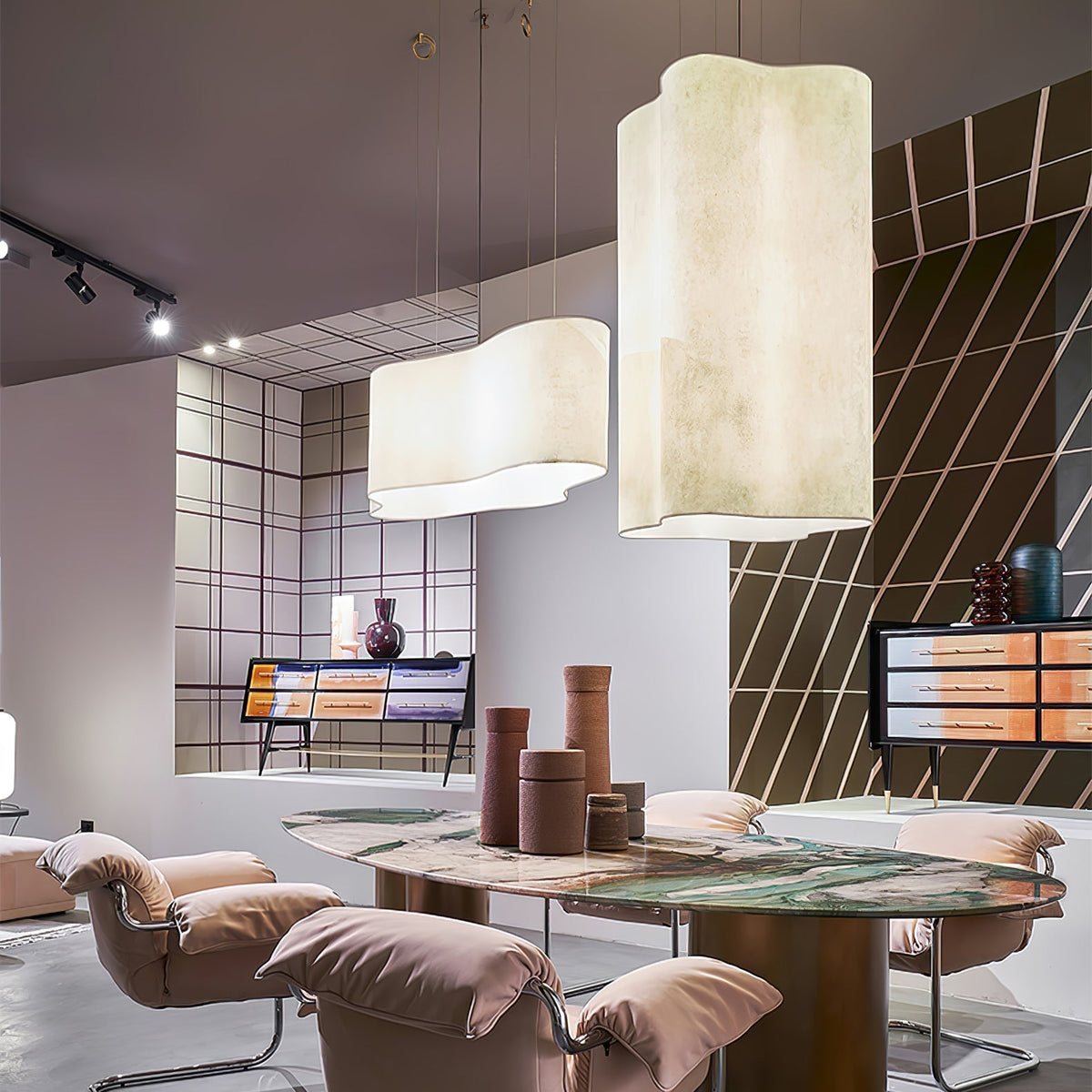 Evelan lámpara colgante Art nube Shape moderna