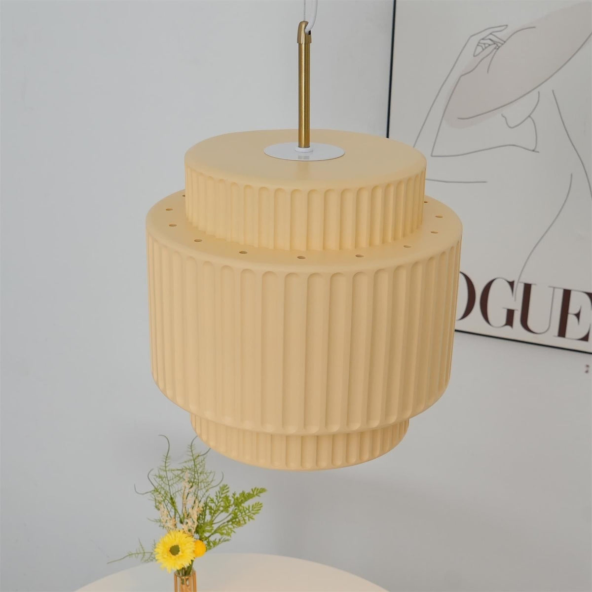 Terioriella lámpara colgante con textura