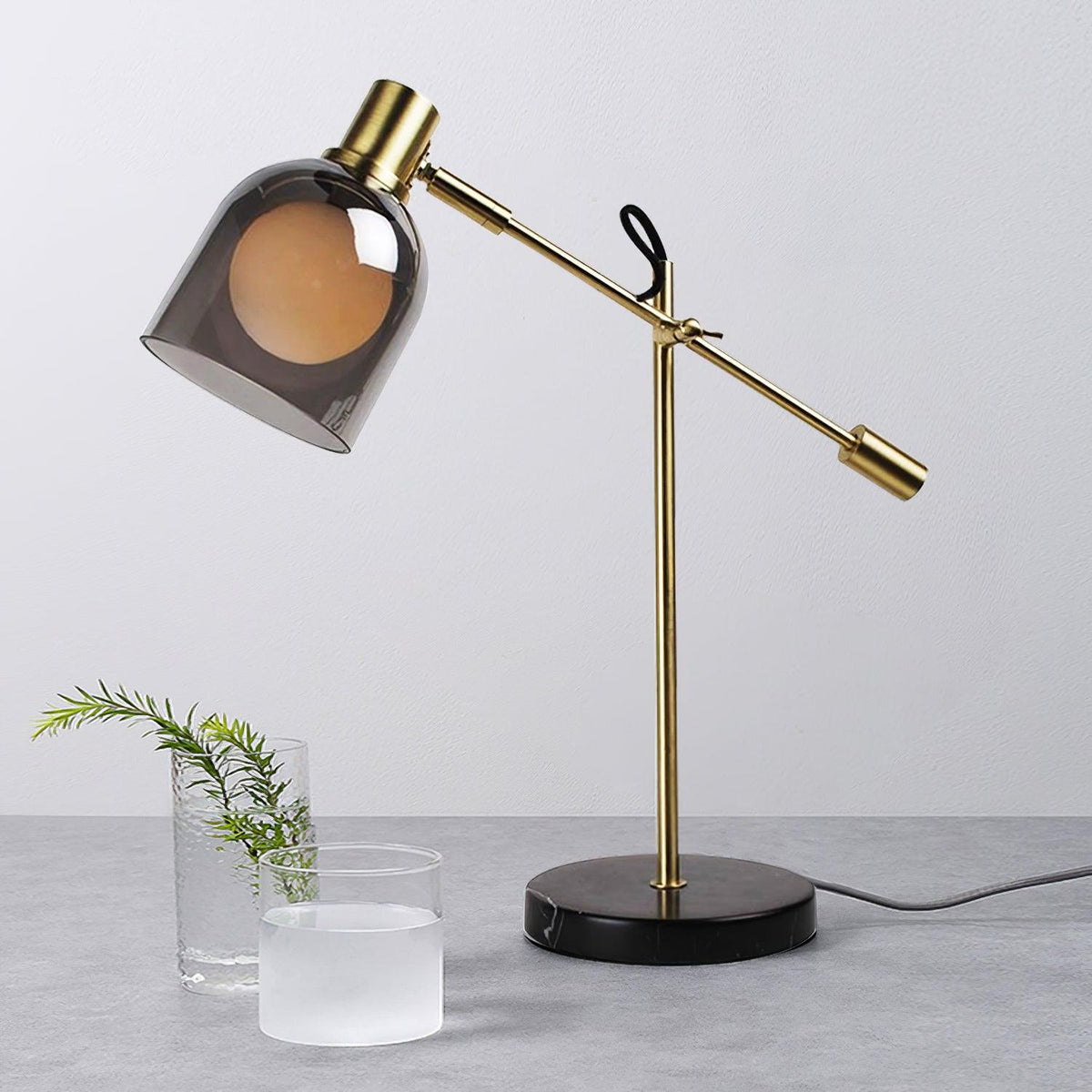 Locor lámpara de mesa de mármol industrial