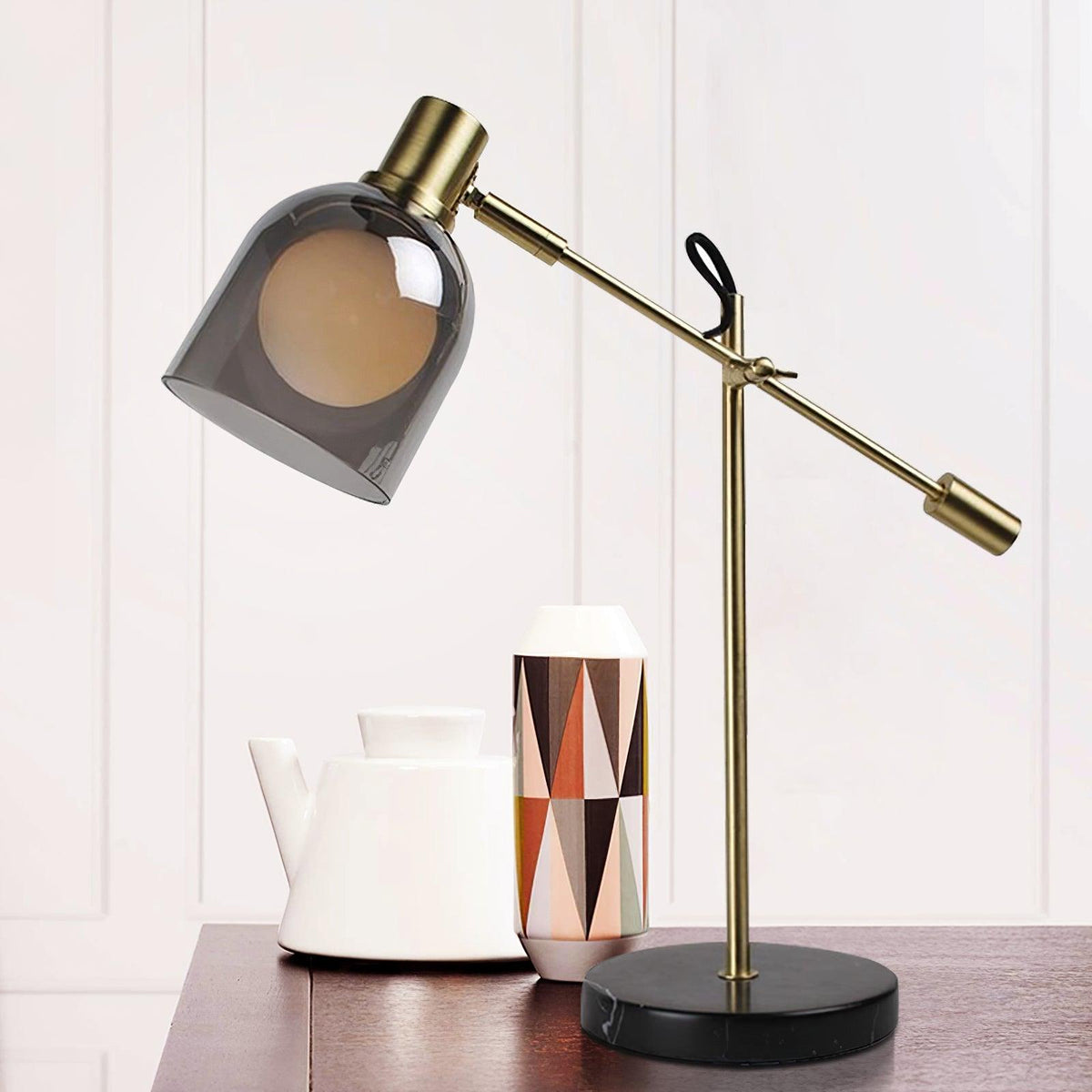 Locor lámpara de mesa de mármol industrial