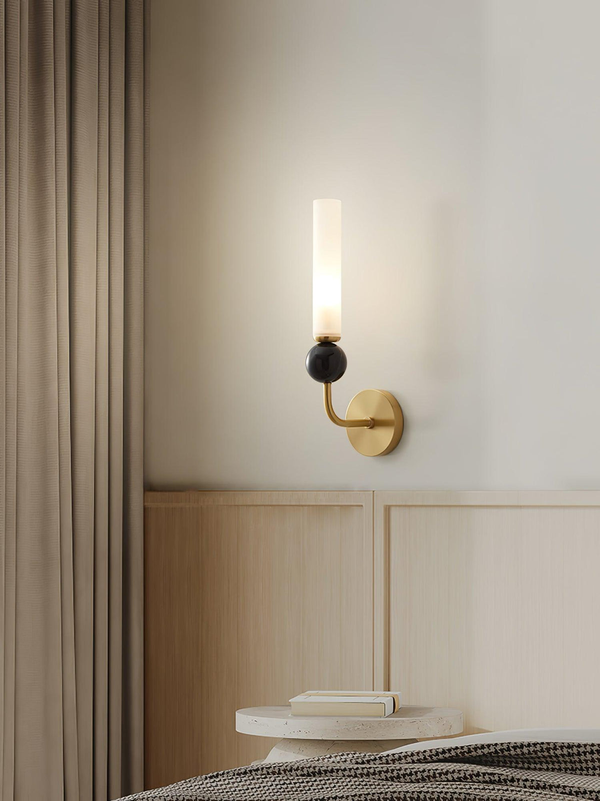 Dulane aplique de pared moderno minimalista vertical de mármol