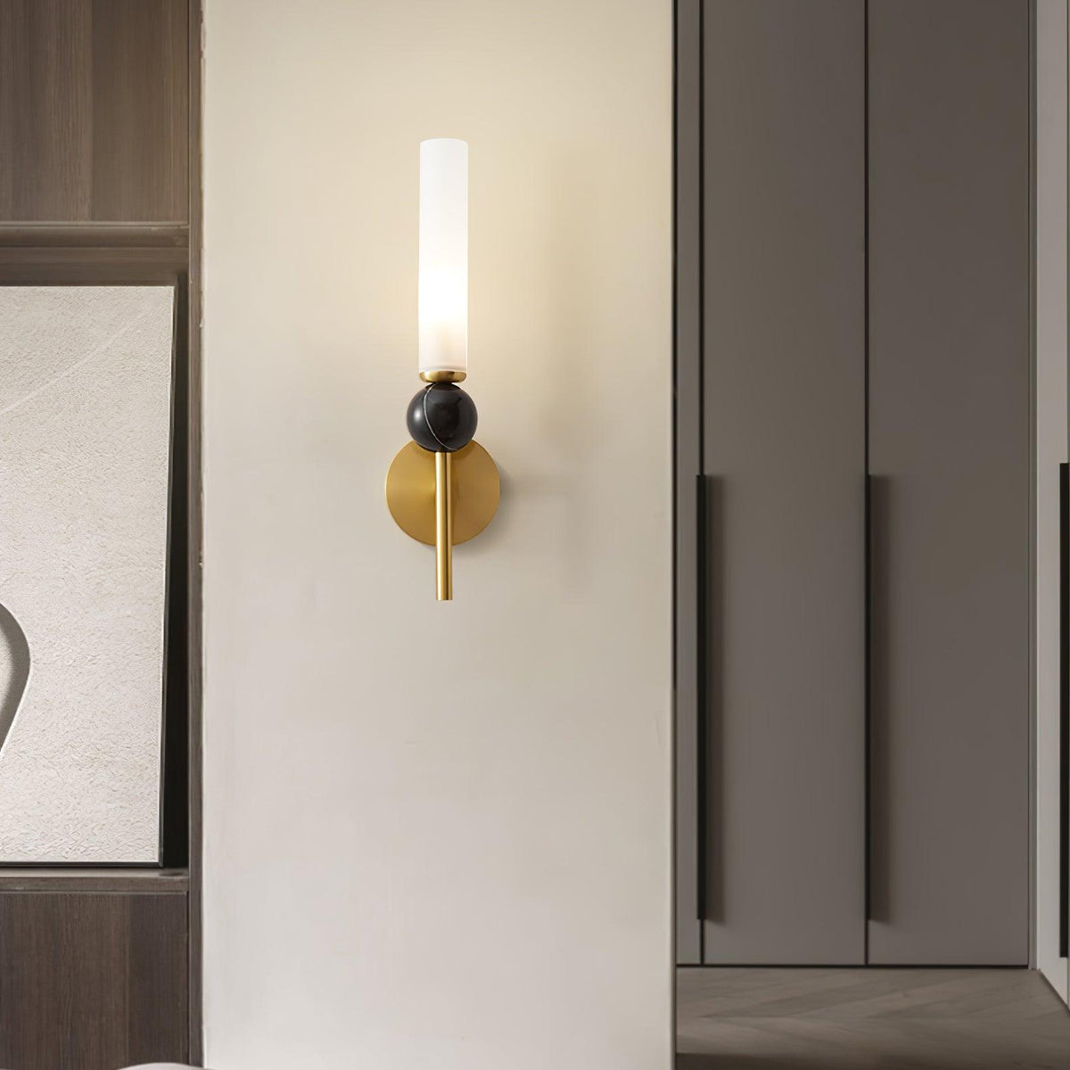 Dulane aplique de pared moderno minimalista vertical de mármol