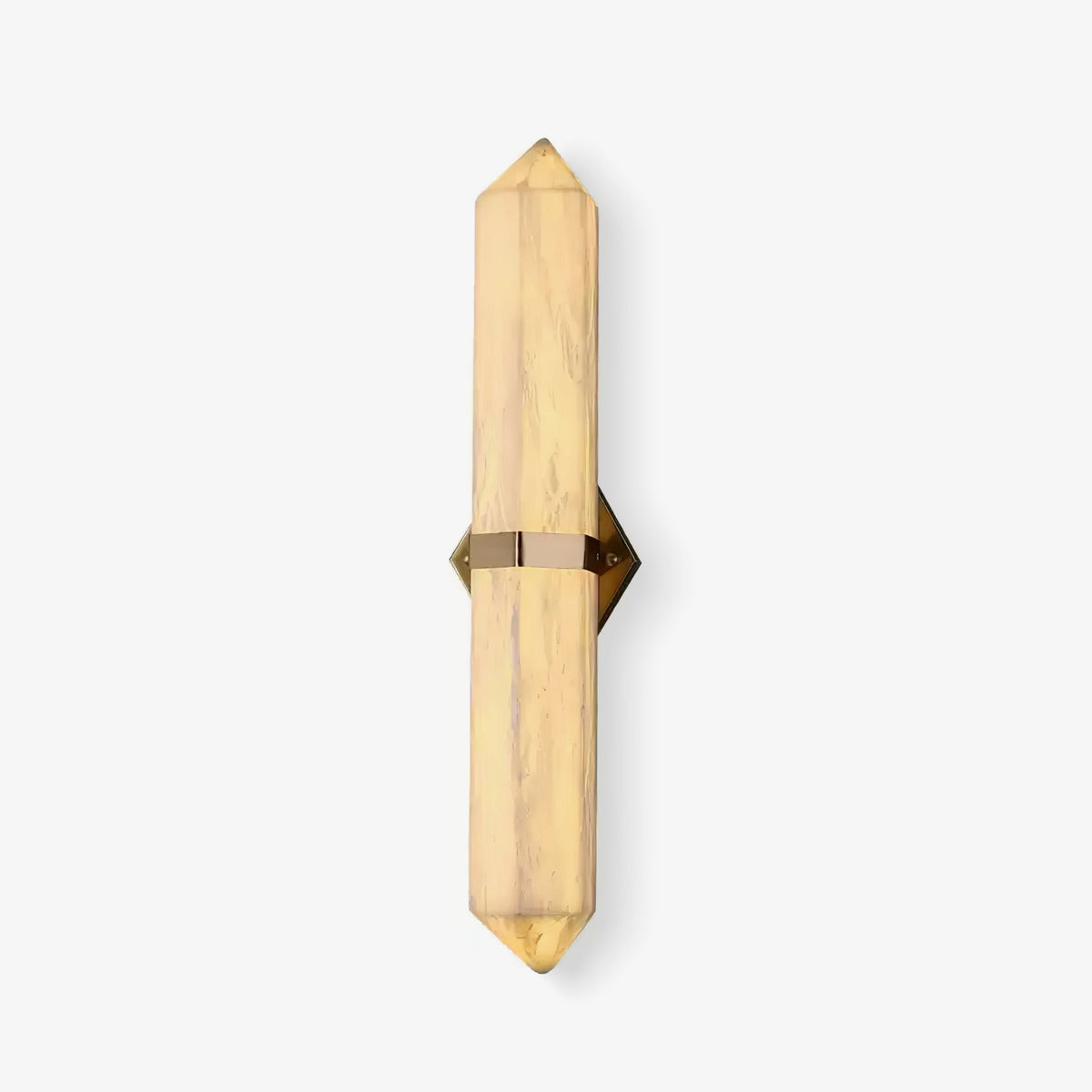Albiaya aplique de pared de alabastro con latón para dormitorio
