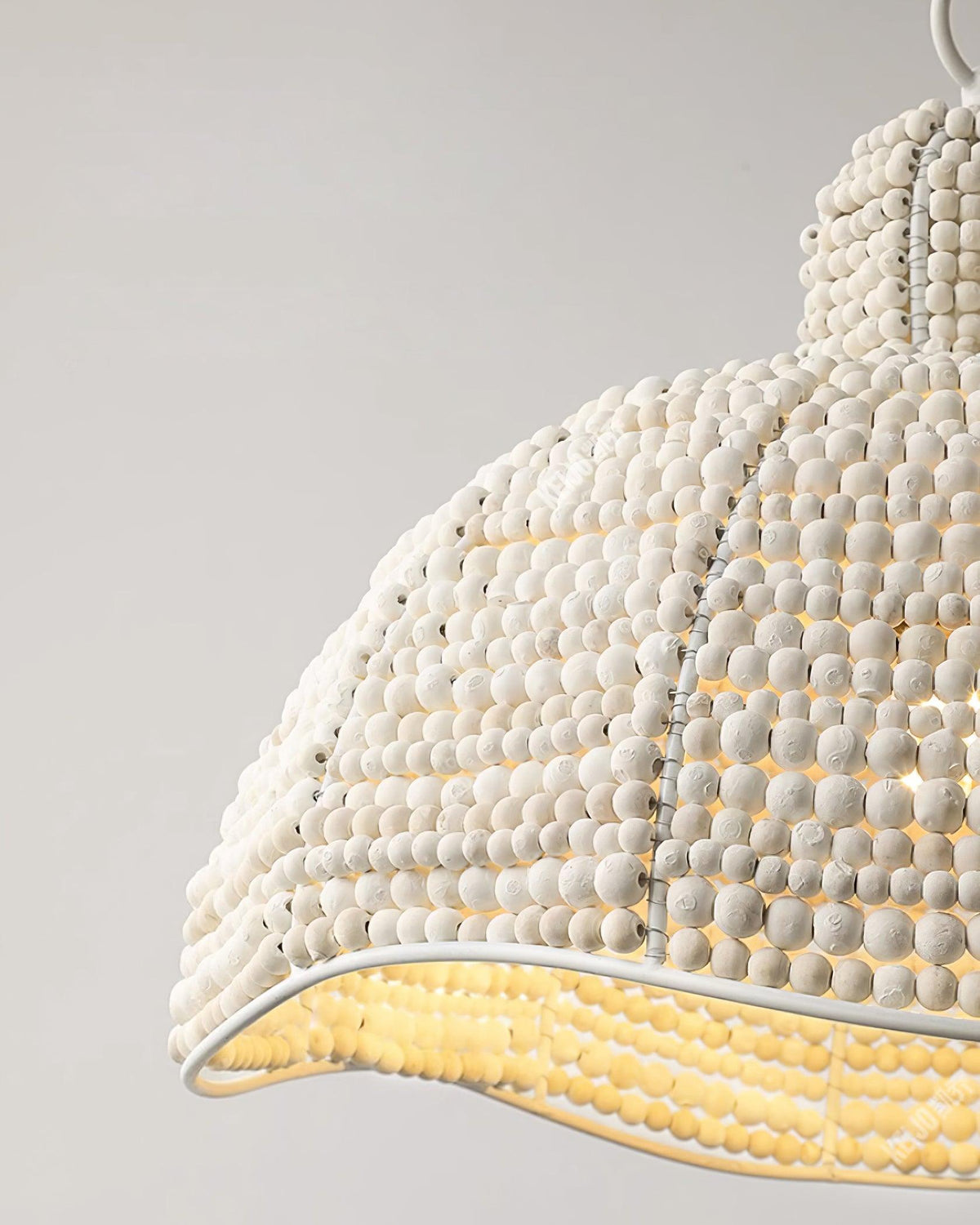 Beadora lámpara colgante contemporánea con perlas