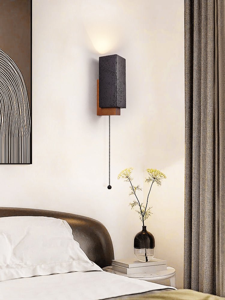 Viraanira aplique de pared de brillo obsidiana