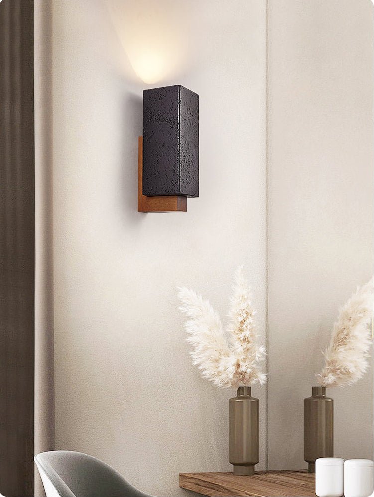 Viraanira aplique de pared de brillo obsidiana