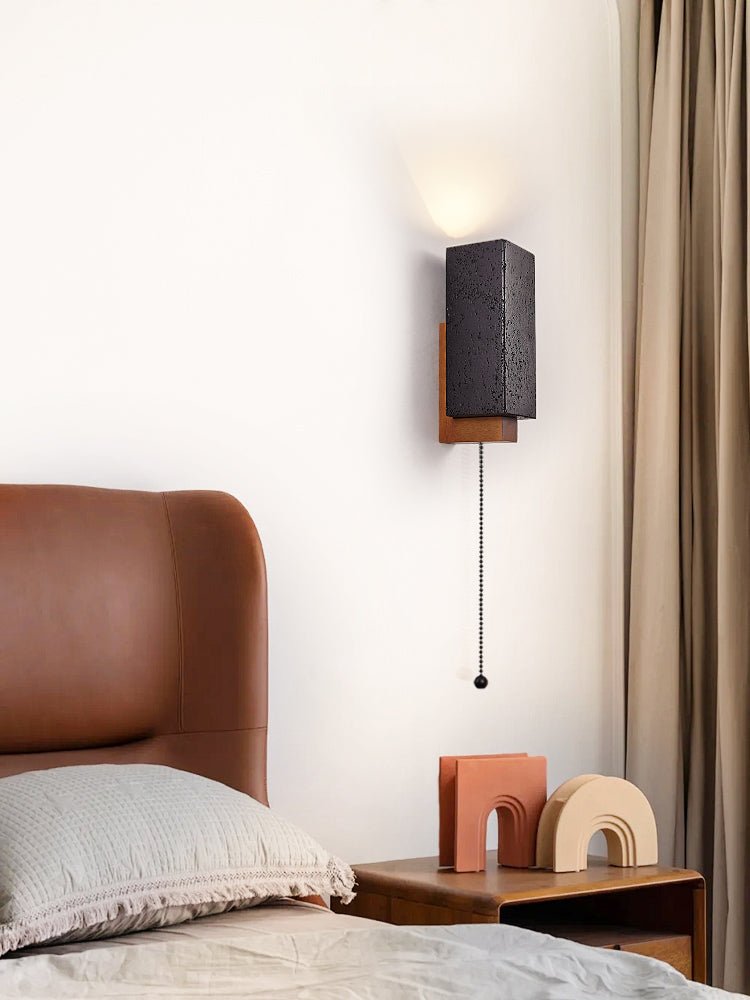 Viraanira aplique de pared de brillo obsidiana