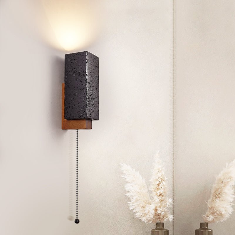 Viraanira aplique de pared de brillo obsidiana