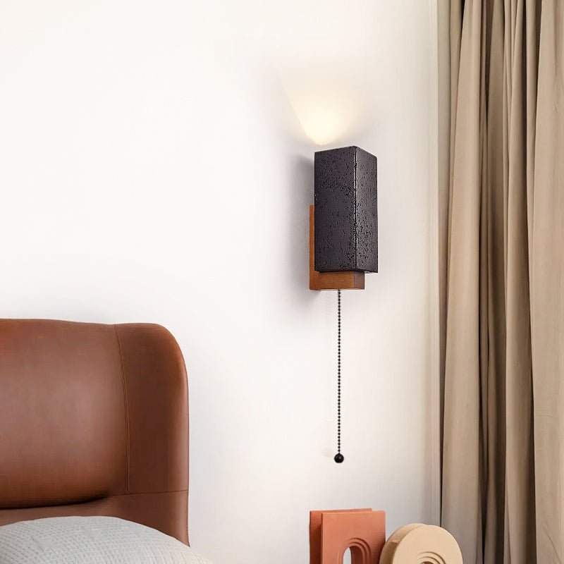 Viraanira aplique de pared de brillo obsidiana