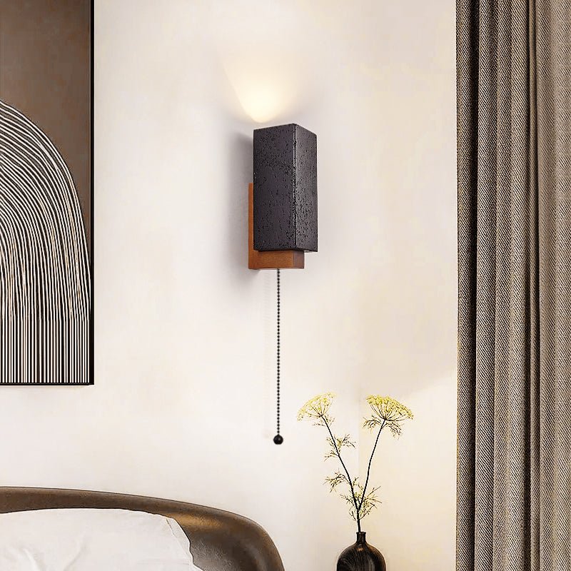 Viraanira aplique de pared de brillo obsidiana