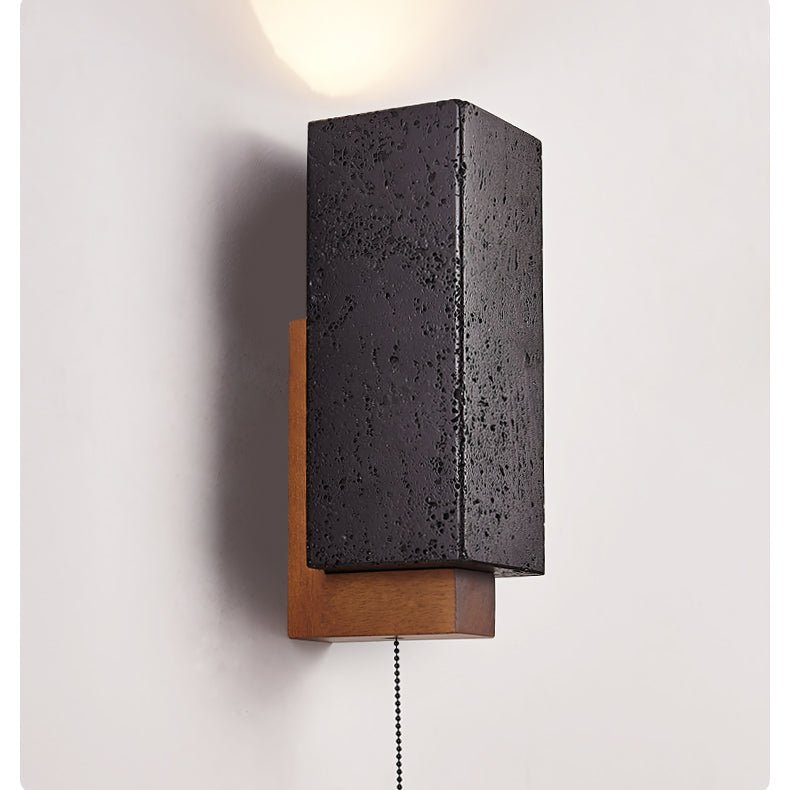 Viraanira aplique de pared de brillo obsidiana
