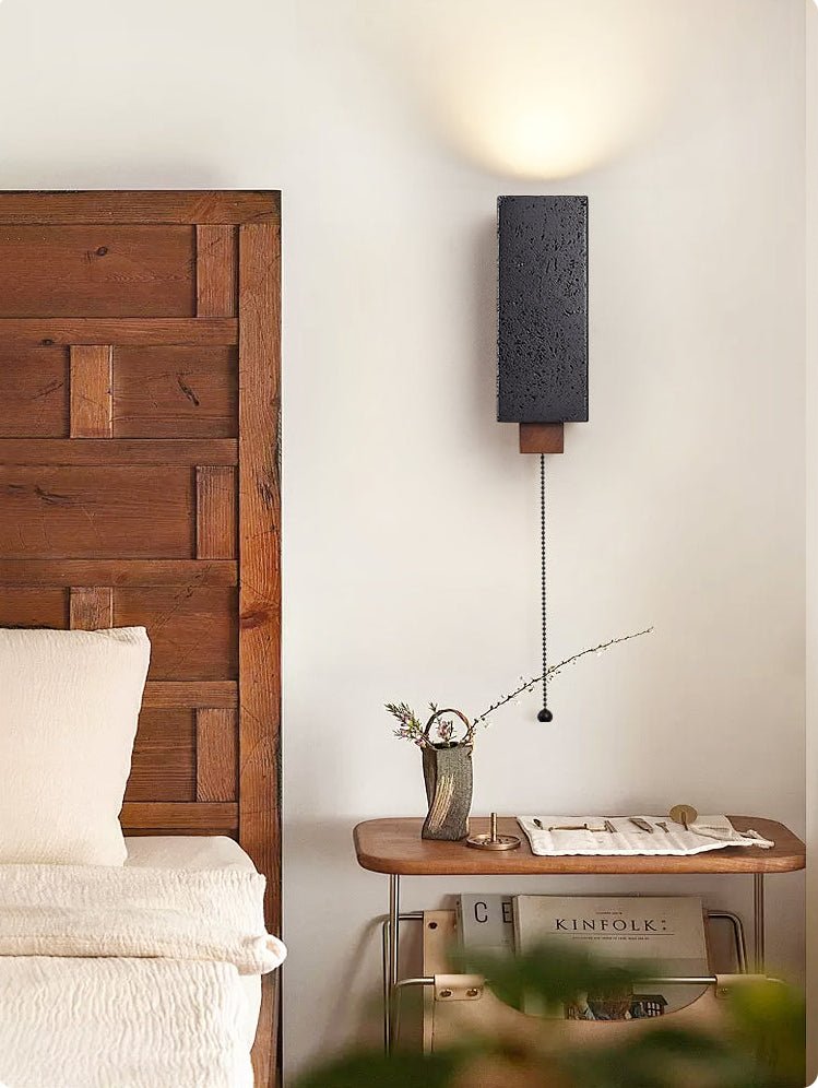 Viraanira aplique de pared de brillo obsidiana