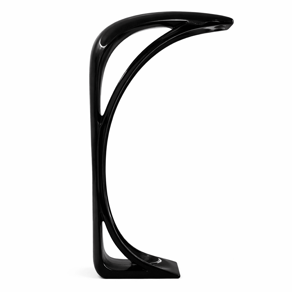 Obsidian lámpara de pie curva