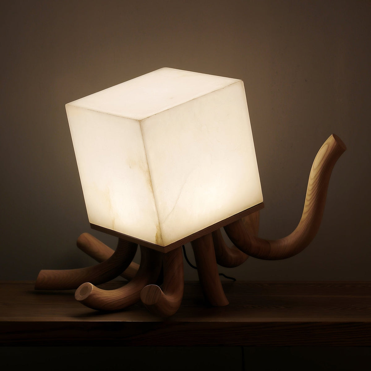 Dravk lámpara de mesa Tentacle alabastro