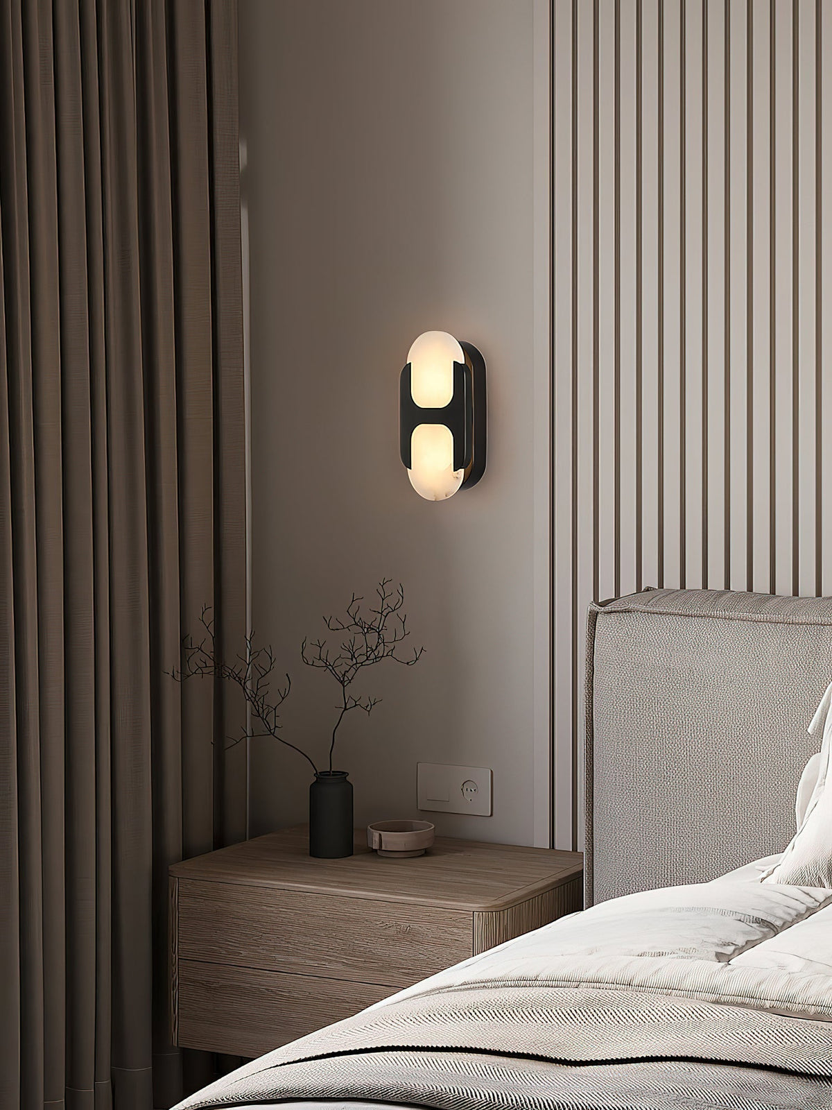 Lylaearis aplique de pared alabastro