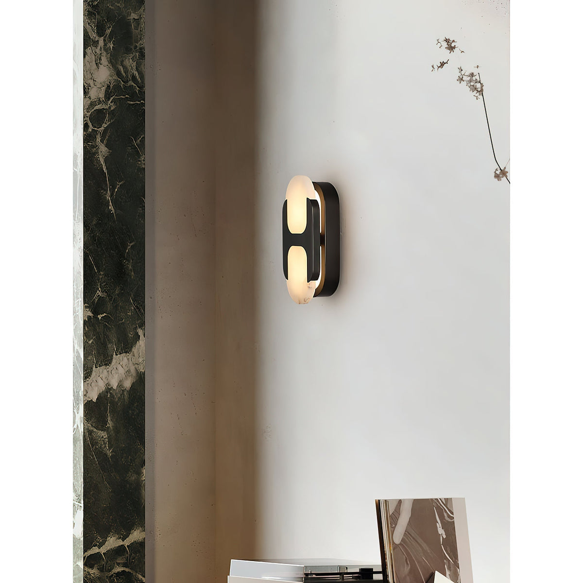 Lylaearis aplique de pared alabastro