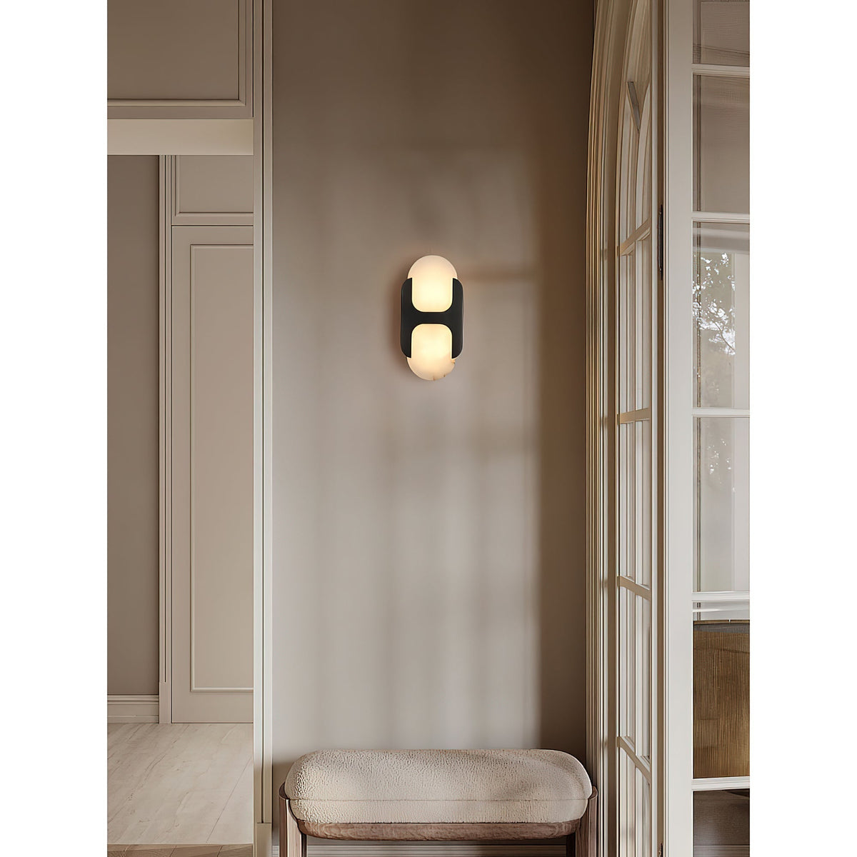 Lylaearis aplique de pared alabastro