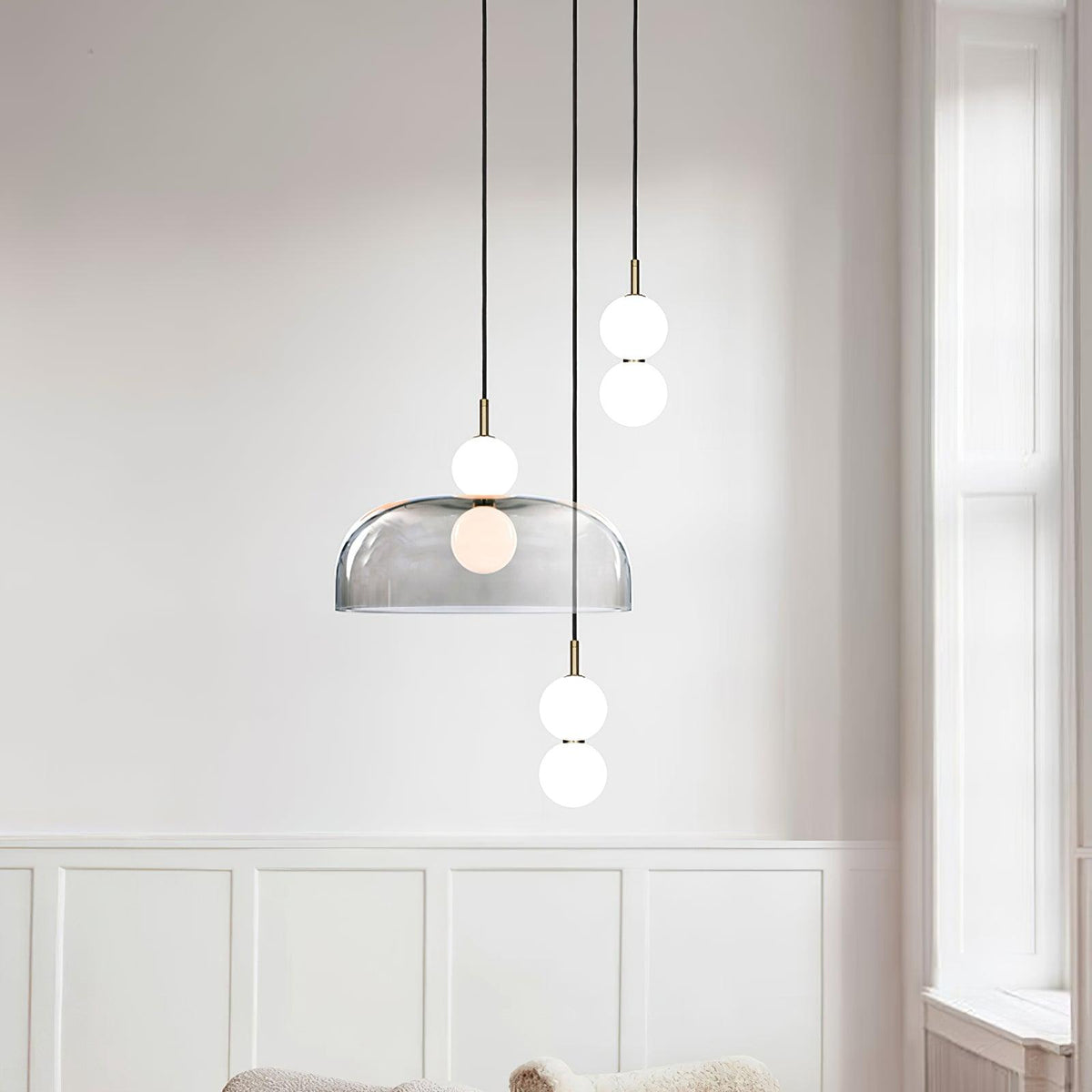 Celelia lámpara colgante moderna minimalista de vidrio